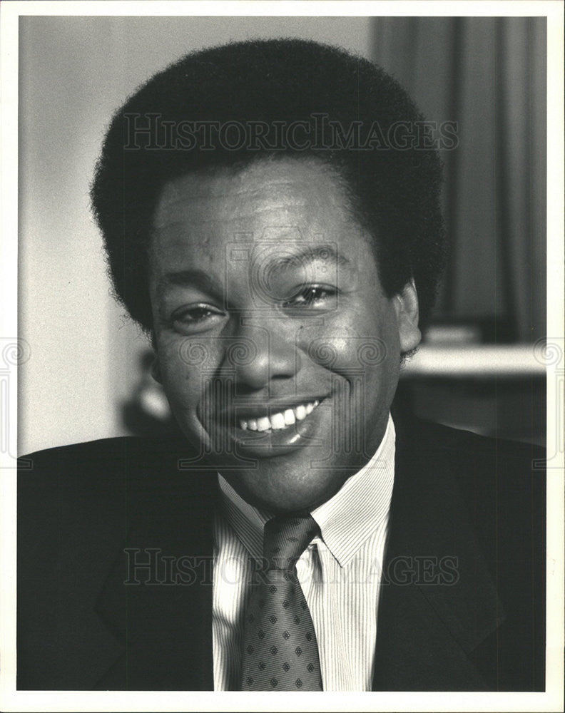 1989 Press Photo Johnathan Rodgers Chicago City Television Channel Executive - Historic Images