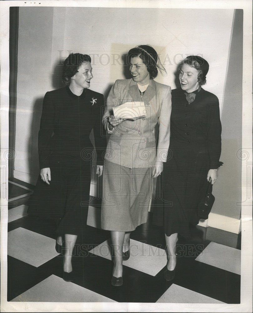 1952 Press Photo Mrs. John M. Rodger Jr. Chicago City Socialite - Historic Images