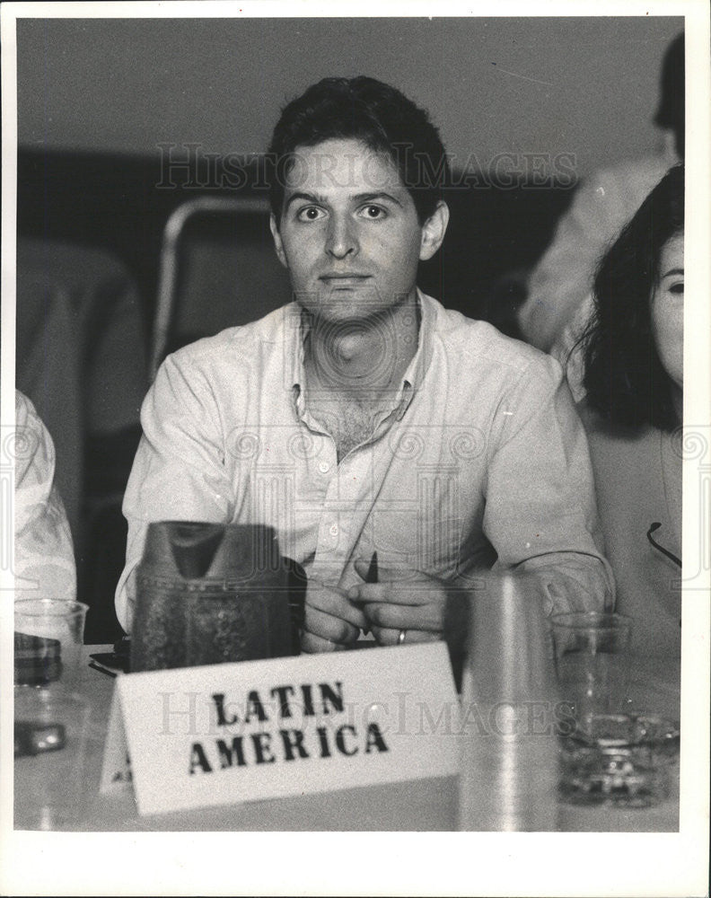 1987 Press Photo Ecuador Edwardo Cisheros - Historic Images