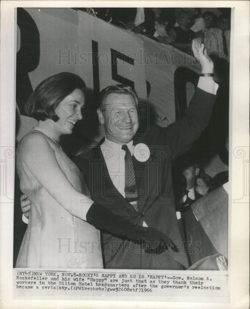 1966 Press Photo Nelson Aldrich Rockefeller Governor New York - Historic Images