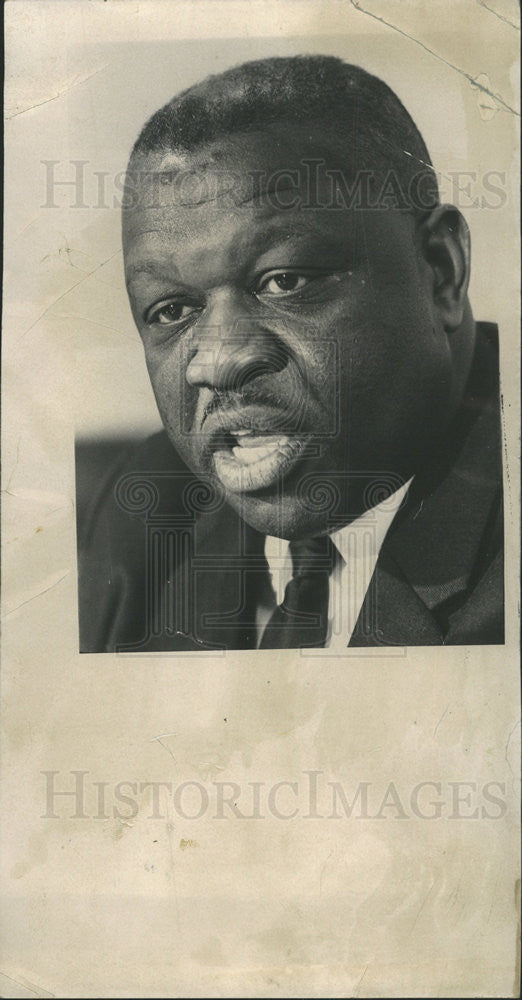 1967 Press Photo Grumped William Robinson Baptist Deacon Cook County - Historic Images