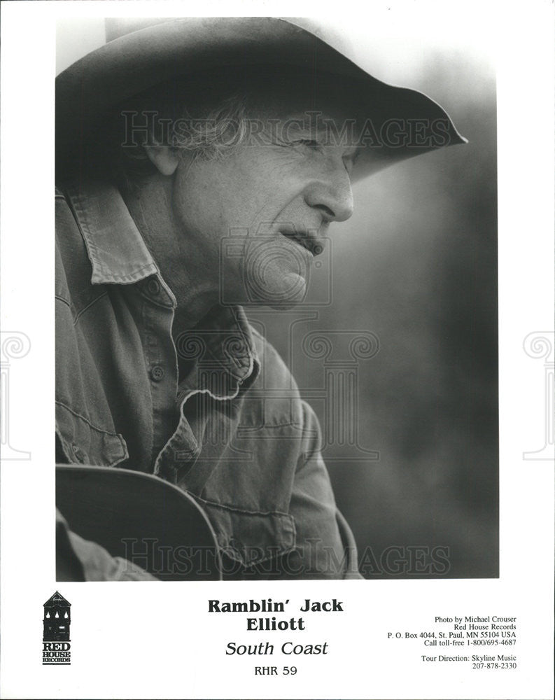 1996 Press Photo Ramblin&#39; Jack Elliot singer-songwriter pays tribute to Guthrie - Historic Images