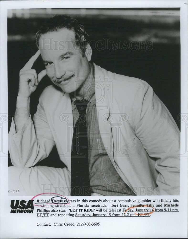 PRESS PHOTO RICHARD DREYFUSS AMERICAN ACTOR - Historic Images