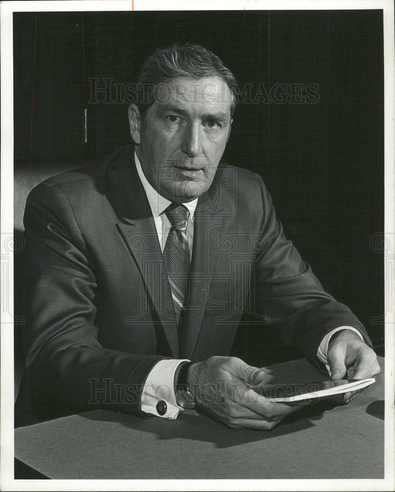 1971 Press Photo John A. Dowdle, account exec. - Historic Images