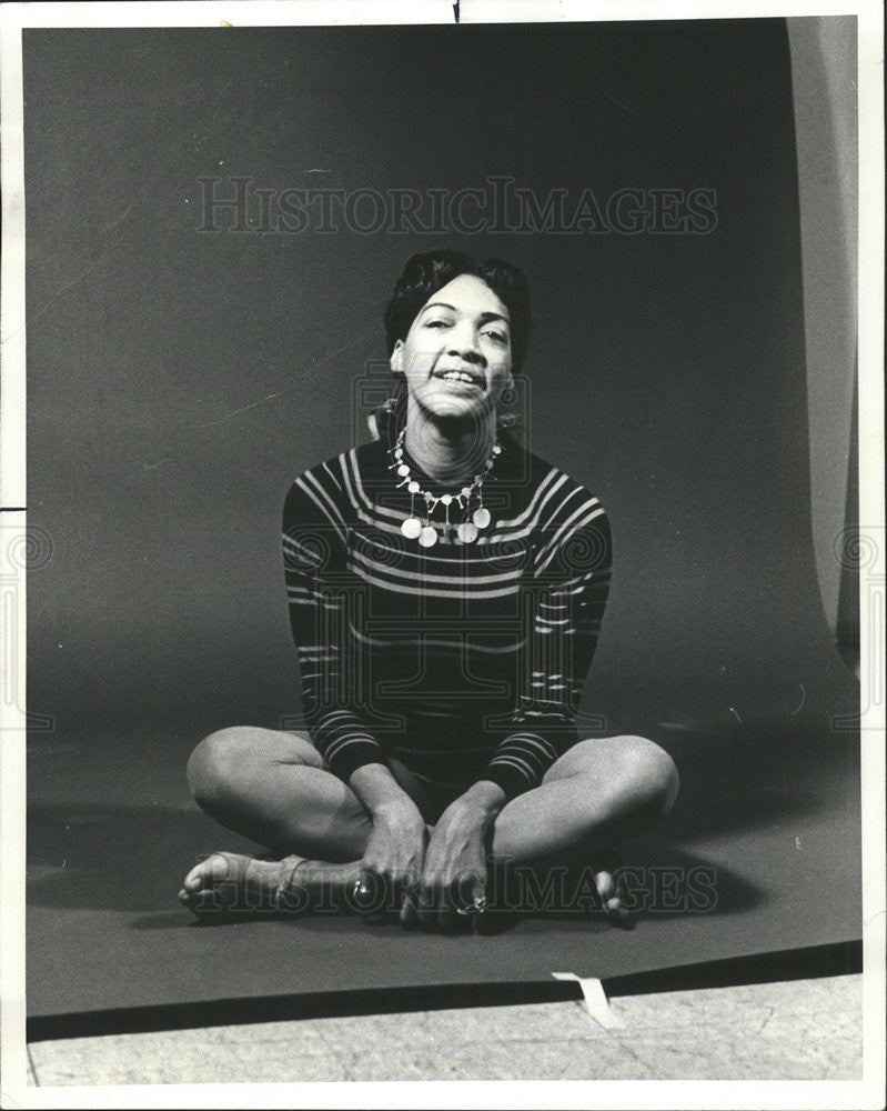 1972 Press Photo Dancer Jewell McLaurin - Historic Images