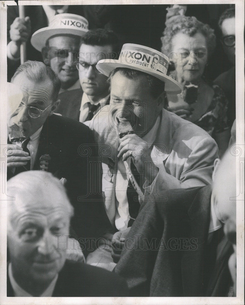 1960 Press Photo Gov. Nelson Rockerfeller at GOP convention - Historic Images