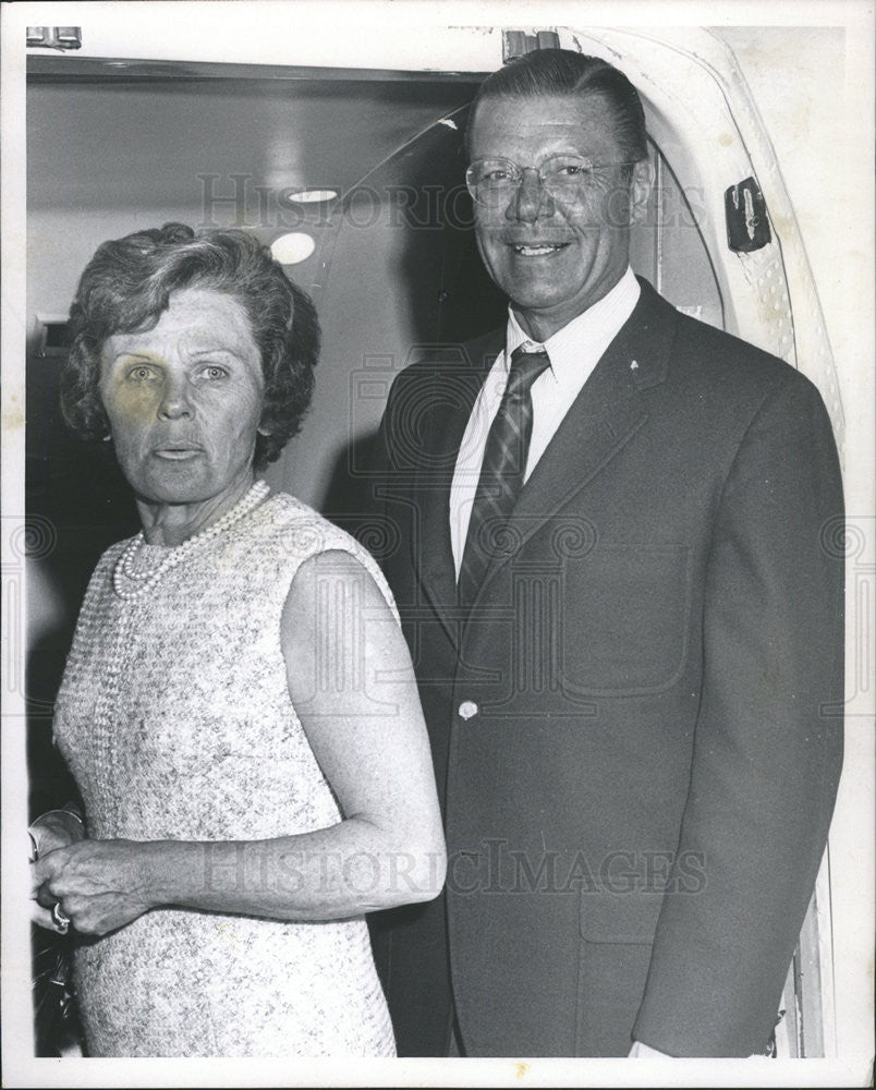 1968 Press Photo United States Defense Secretary Robert McNamara &amp; Wife - Historic Images