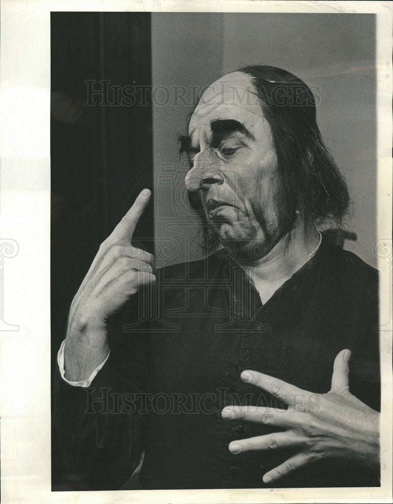 1963 Press Photo Boris Christoff, Don Basilio In Rossini's The Barber ...