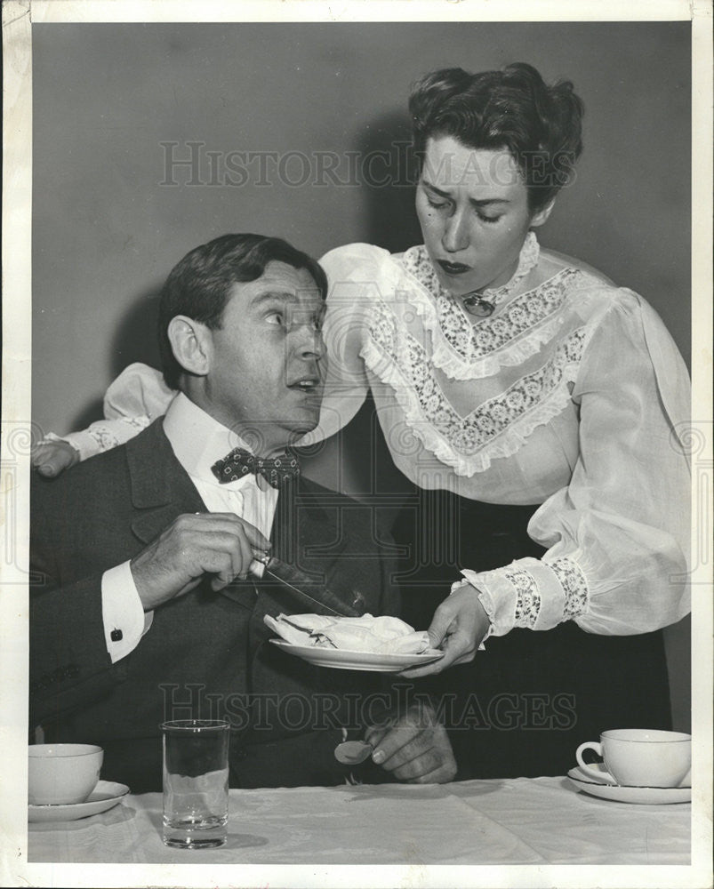 1953 Press Photo Arthur Peterson and Vera Ward stars of &quot;Ah, Wilderness!&quot; - Historic Images