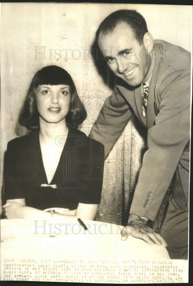 1938 Press Photo Sally Clark now Mrs. George X. Mclanahan. - Historic Images