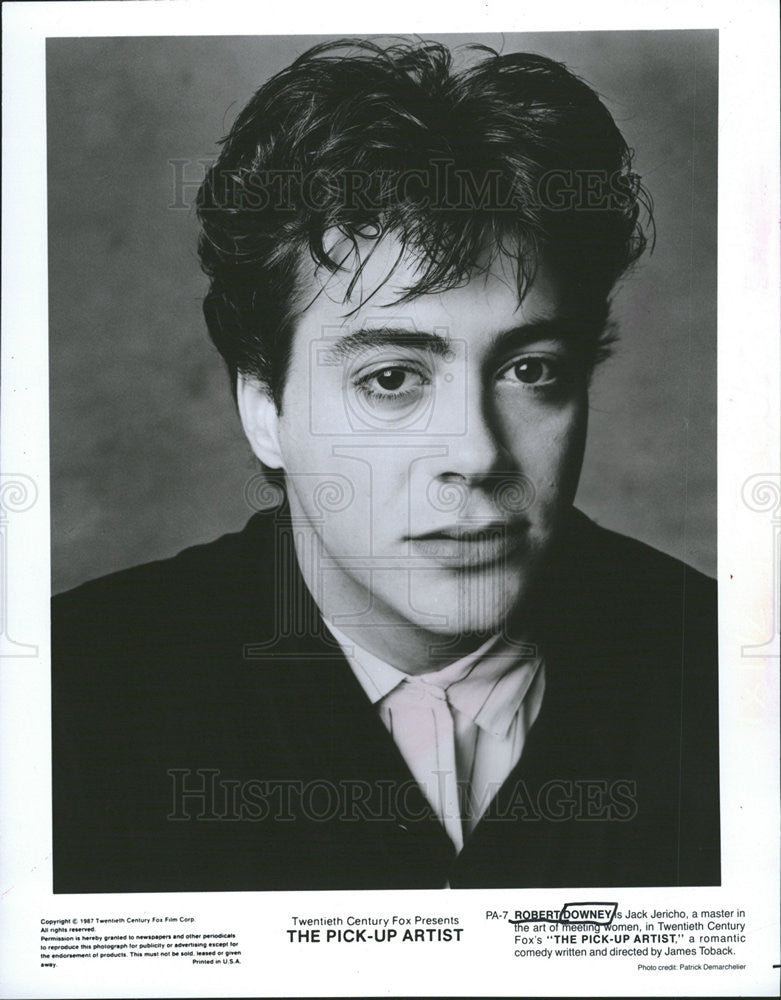 1989 Press Photo ROBERT DOWNEY AMERICAN ACTOR - Historic Images