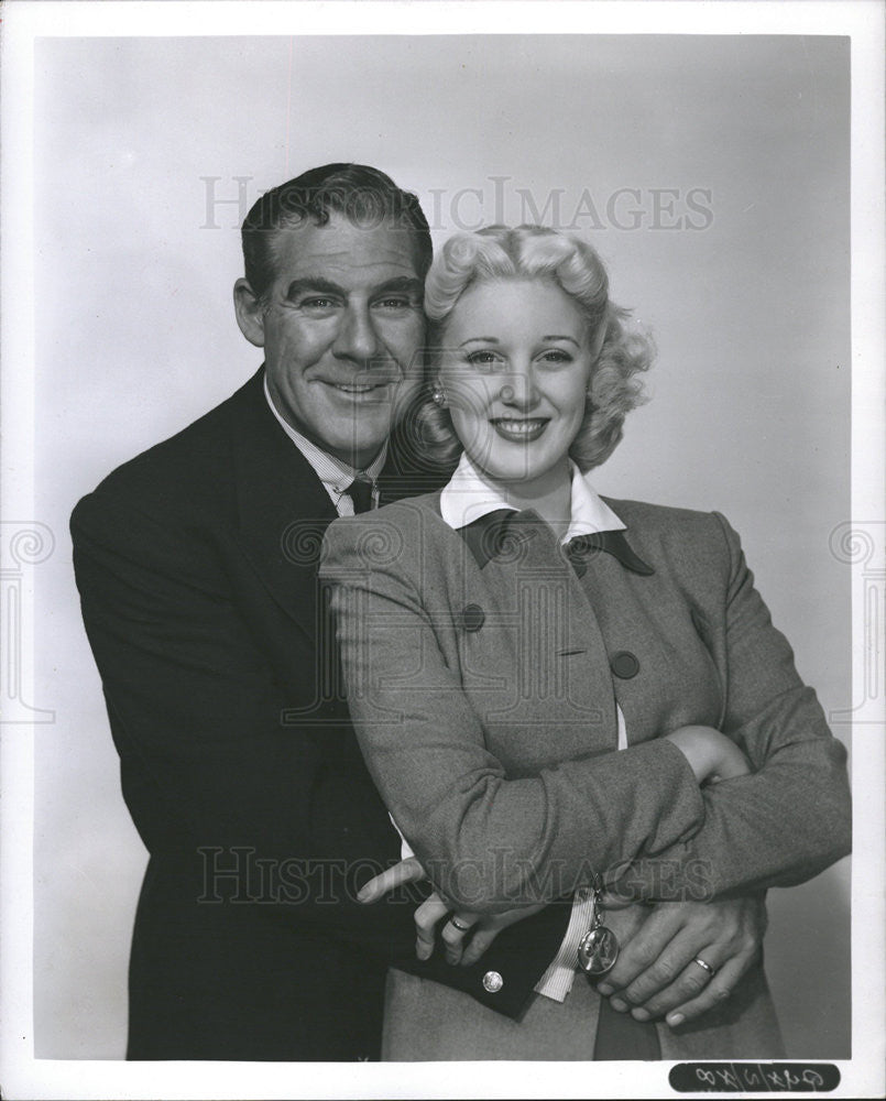 1951 Press Photo Paul Douglas and Jan Sterling actors - Historic Images