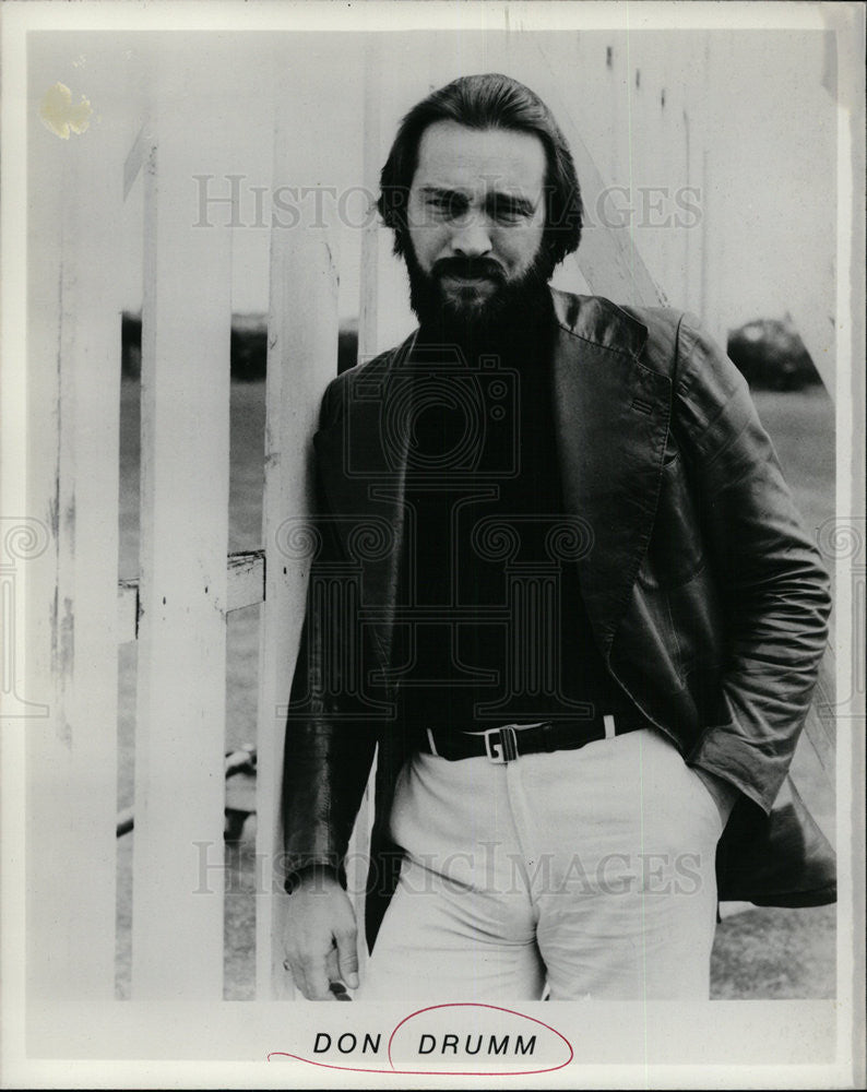 1976 Press Photo Musician Don Drumm - Historic Images