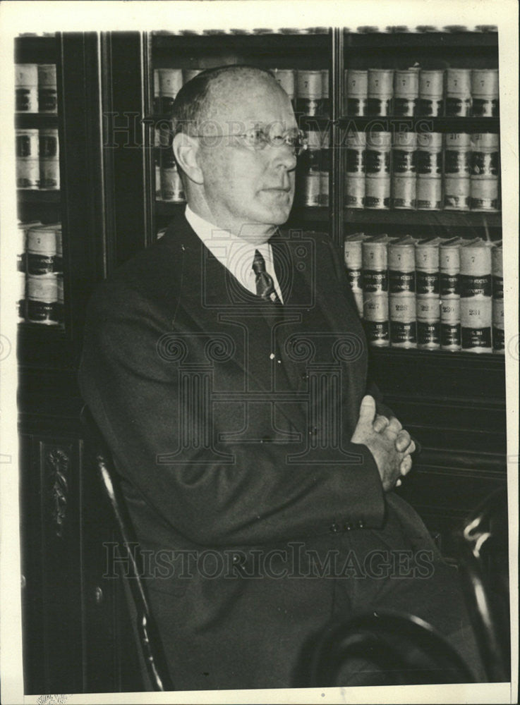 1932 Press Photo PERCY ROCKEFELLER VICE PRESIDENT OWENOKE CORPORATION - Historic Images