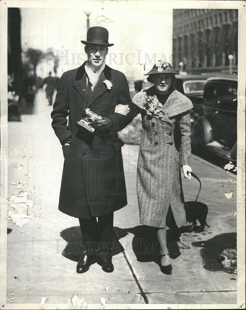 1937 Press Photo James Rogers Boulder Michigan - Historic Images