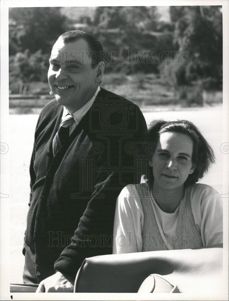 1989 Press Photo Larry Drake Actor In America The Beautiful With Plummer - Historic Images