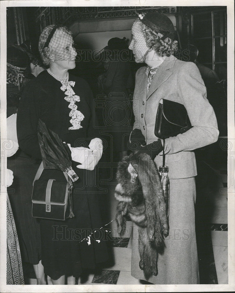 1950 Press Photo MRS. CLIFFORD RODMAN MRS. JAMES COOKE - Historic Images