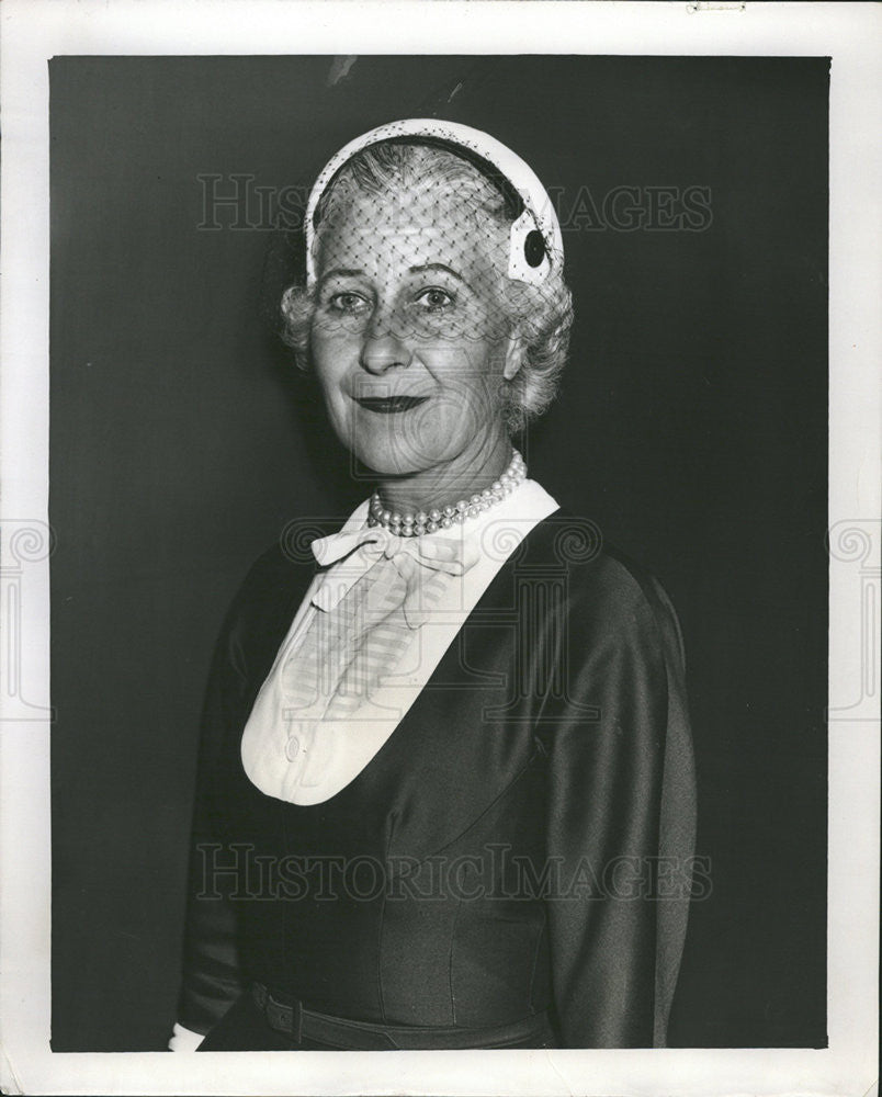 1954 Press Photo MRS. T. CLIFFORD RODMAN - Historic Images