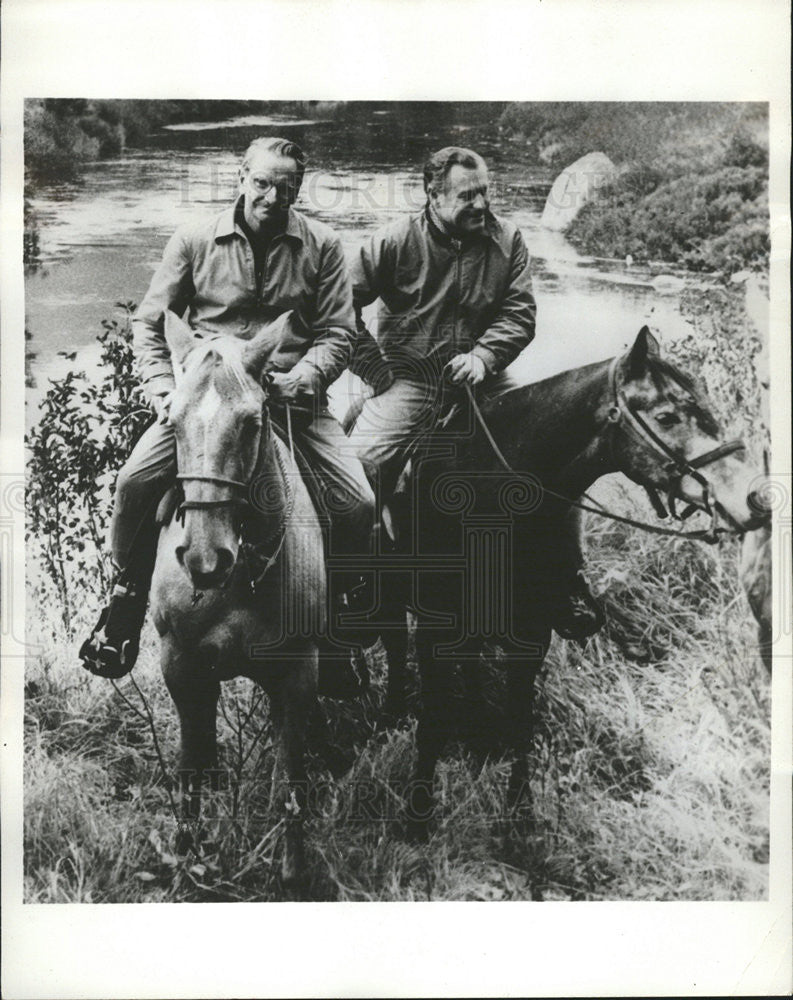 1967 Press Photo Laurance Rockerfeller, Gov. Nelson Rockerfeller - Historic Images