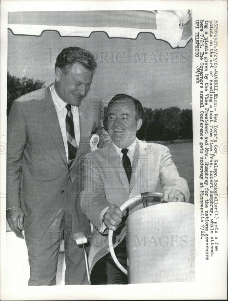 1965 Press Photo New York Gov Nelson Rockefeller - Historic Images