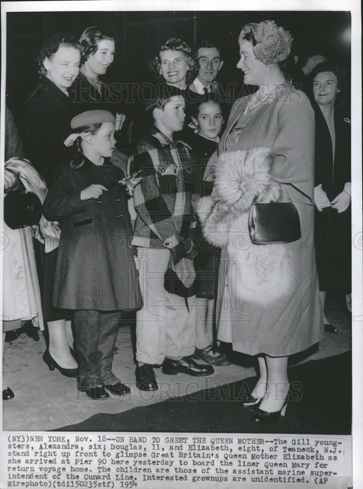 1954 Press Photo Queen Elizabeth England Royalty - Historic Images