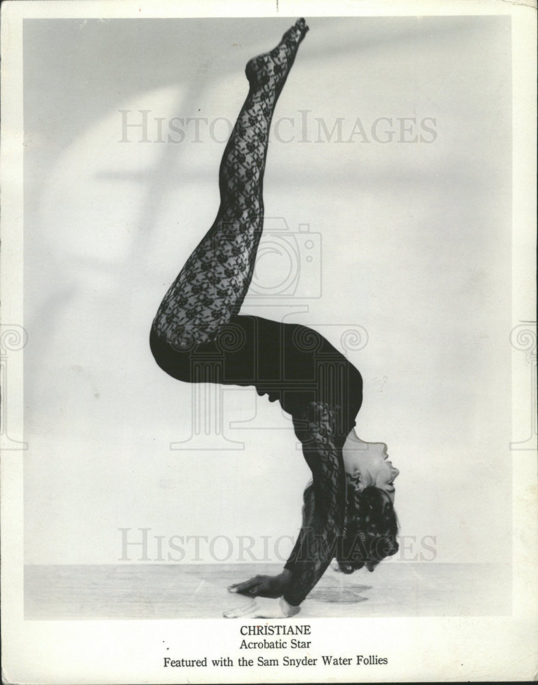 1963 Press Photo Christine Acrobatic Dance Star - Historic Images