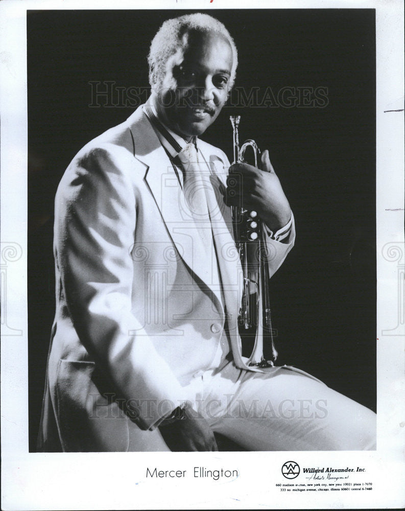 1977 Press Photo MERCER ELLINGTON AMERICAN JAZZ TRUMPETER COMPOSER ARRANGER - Historic Images