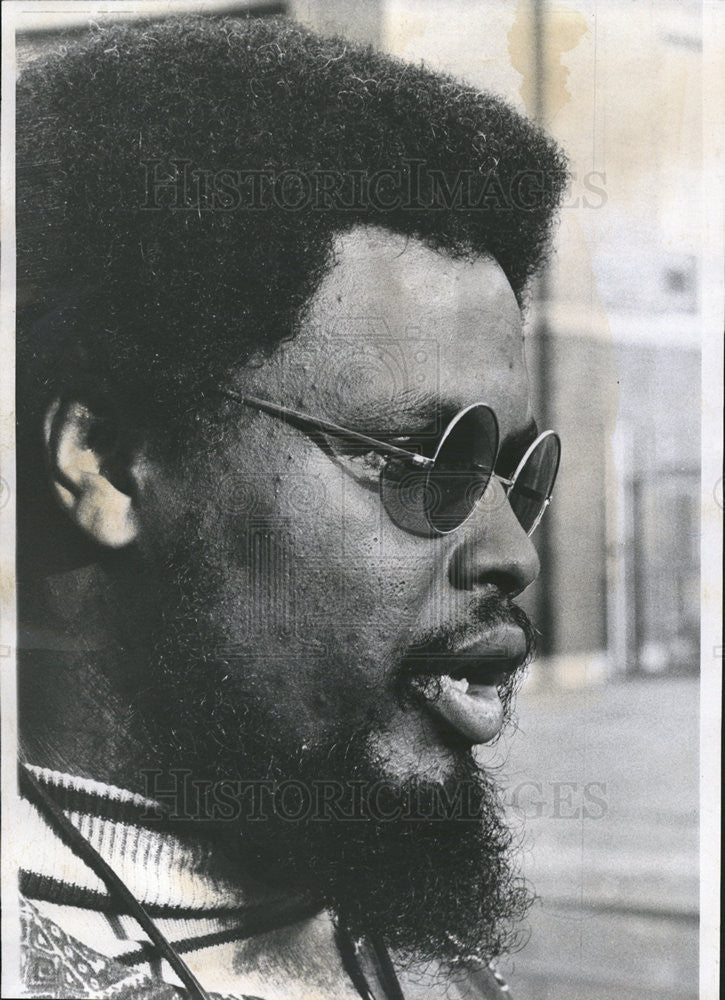 1969 Press Photo Tom Poindexter, head of Concerned Black Christians - Historic Images