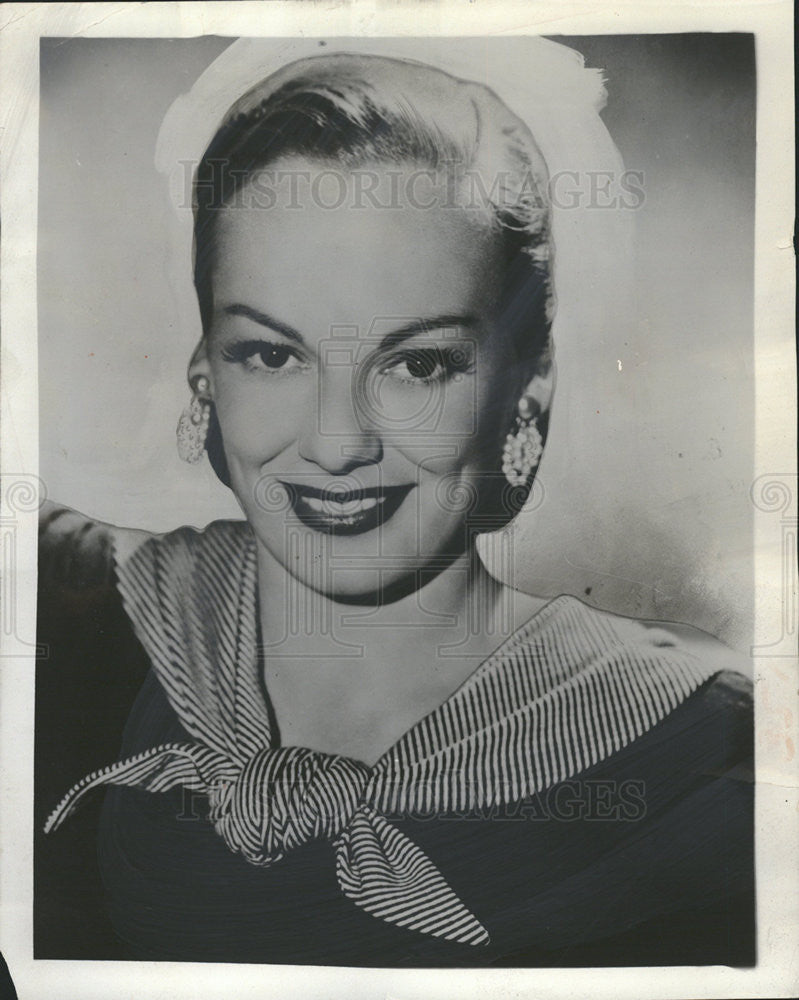 1953 Press Photo Faye Emerson,actress - Historic Images