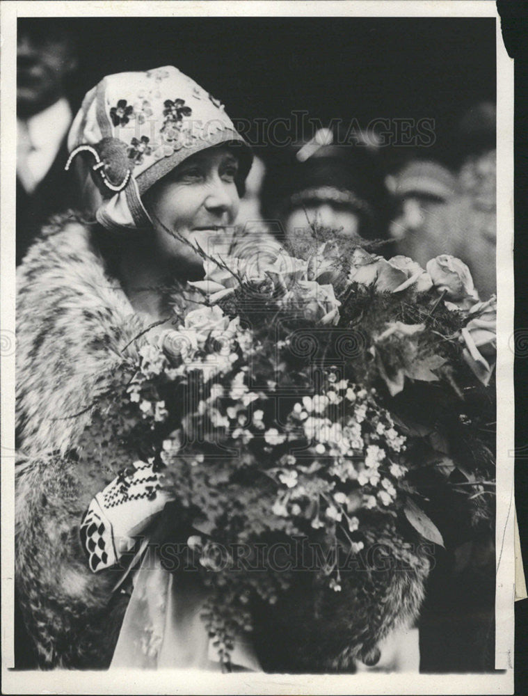 1929 Press Photo Mrs. Evangeline Lindbergh, mother of Colonel Charles Lindbergh - Historic Images