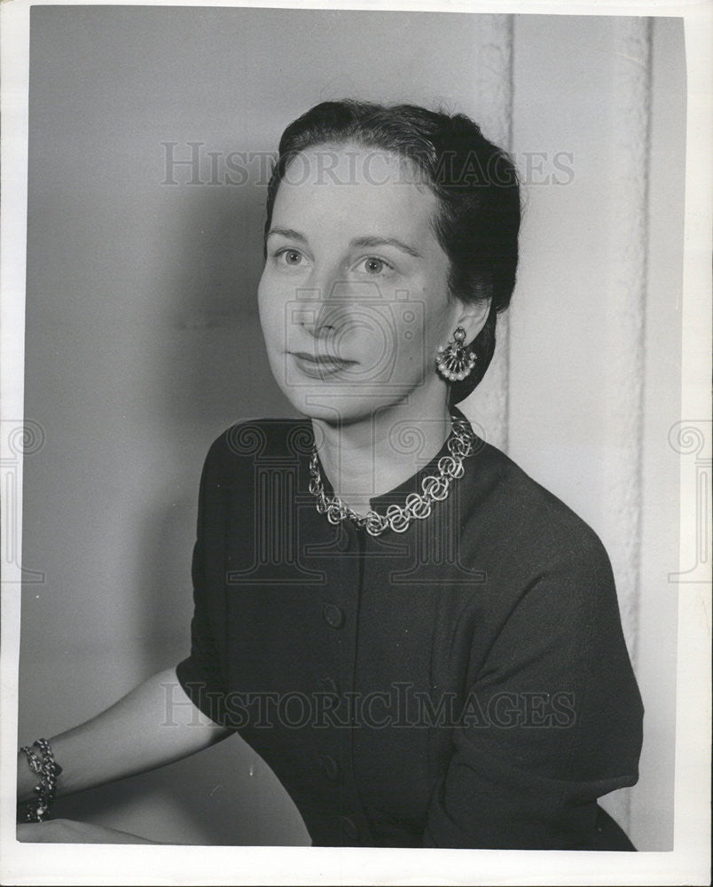 1950 Press Photo Mrs. Winfield Durbin Socialite - Historic Images