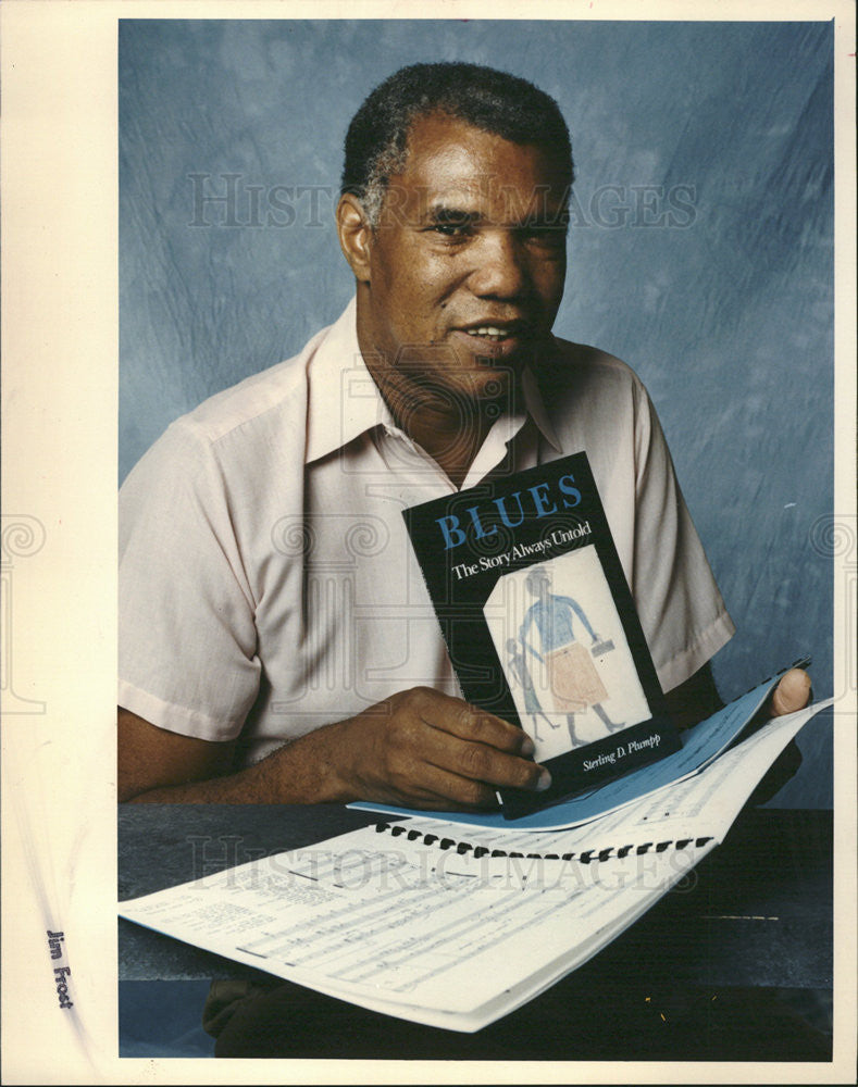 1991 Press Photo Sterling Plumpp, Poet &amp; Professor at University of Illinois - Historic Images