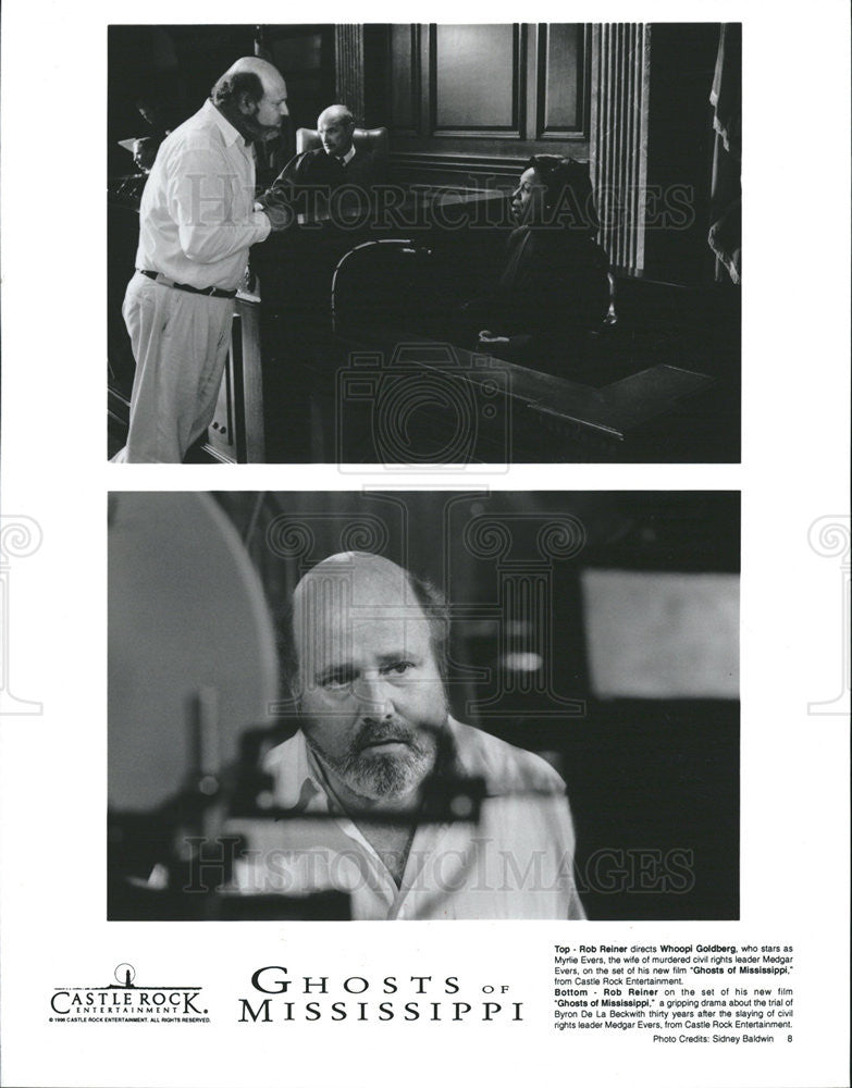 1993 Press Photo Rob Reiner, directing Whoppi Goldberg - Historic Images