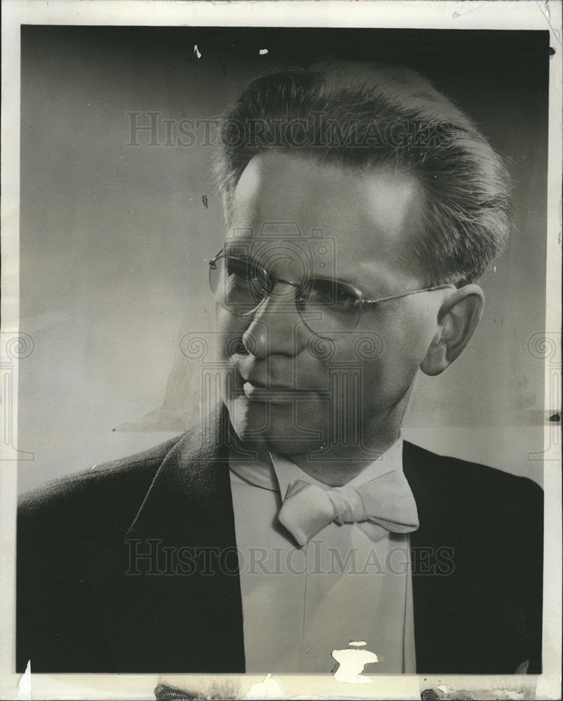 1957 Press Photo Rudolph Reiners, conductor - Historic Images