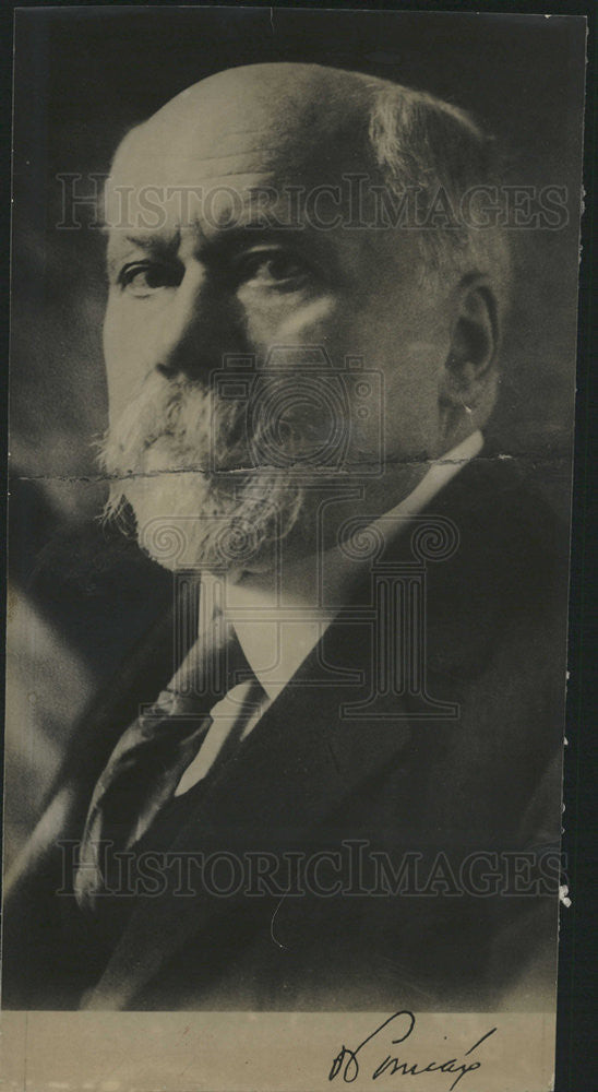 1934 Press Photo Raymonf Poincare, wartime president of France - Historic Images