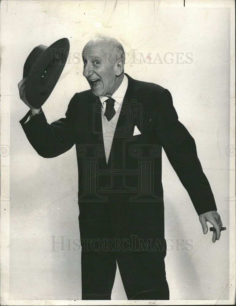 1963 Press Photo Comedian Jimmy Durante - Historic Images