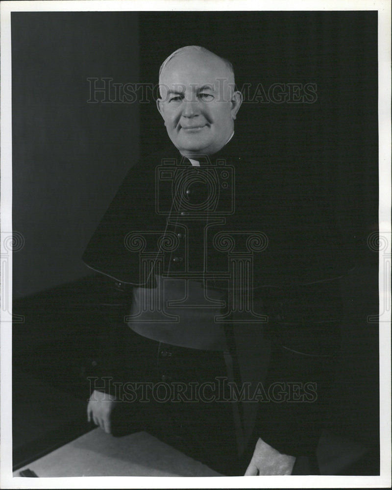 1961 Press Photo Reverend Monsigner William J. Plunkett - Historic Images