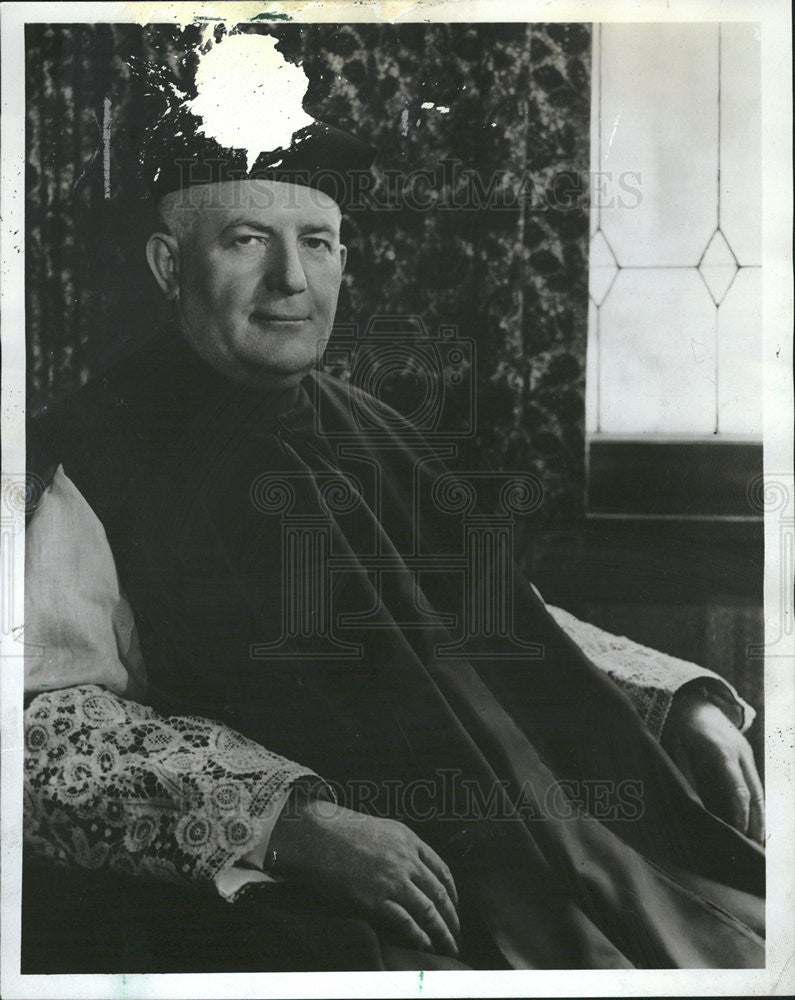 1966 Press Photo Rev. Msgr. William Plubkett pastor Immaculate Conception parish - Historic Images