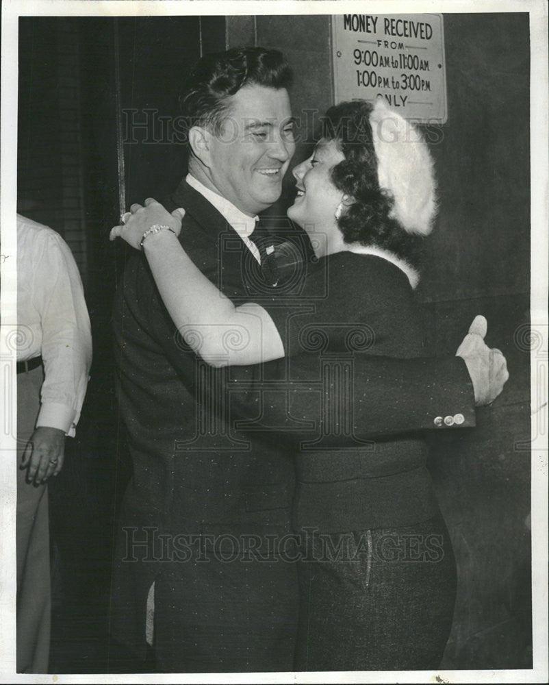 1956 Press Photo Herbert Polchow Village President of Chicago Ridge County Jail - Historic Images