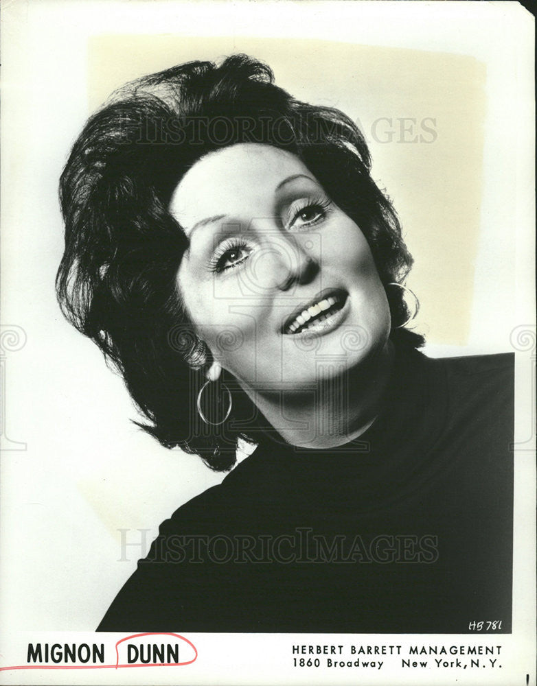 1976 Press Photo Singer Mignon Dunn - Historic Images