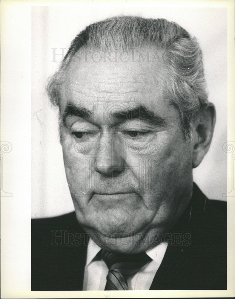 1989 Press Photo George Dunne,Cook County Board President - Historic Images