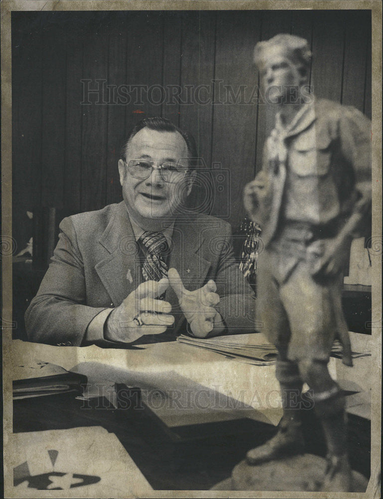 1976 Press Photo David L. Church, new Exec for Boy Scouts - Historic Images