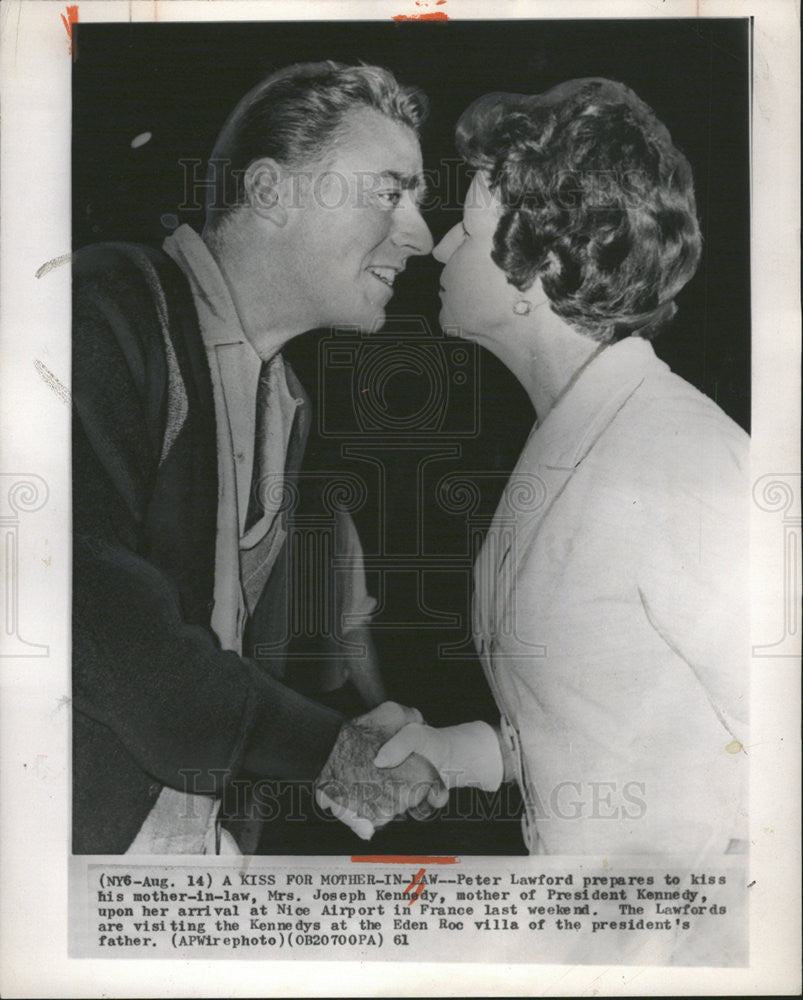 1961 Press Photo Peter Lawford - Historic Images