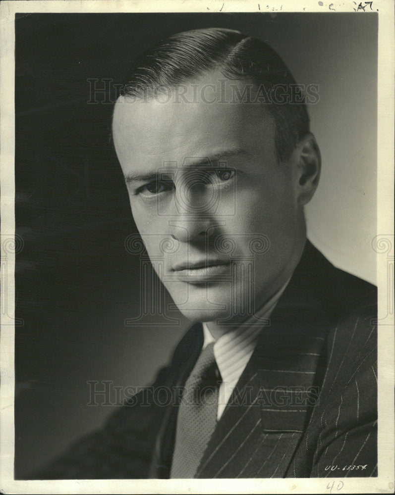 1943 Press Photo Comdr. W.E. Larned Pilot Sec. of the Navy Frank Knox - Historic Images