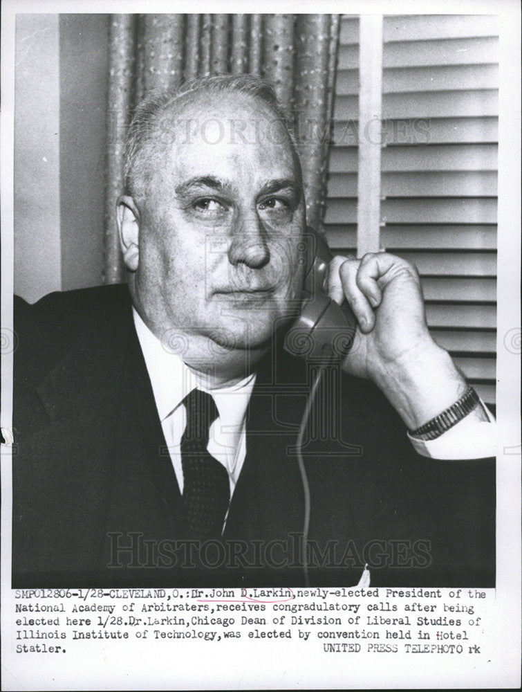 1956 Press Photo Dr. John D. Larkin - Historic Images