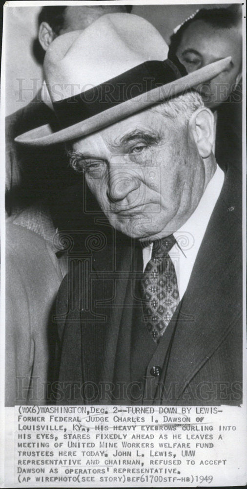 1949 Press Photo Judge Charles I. Dawson - Historic Images