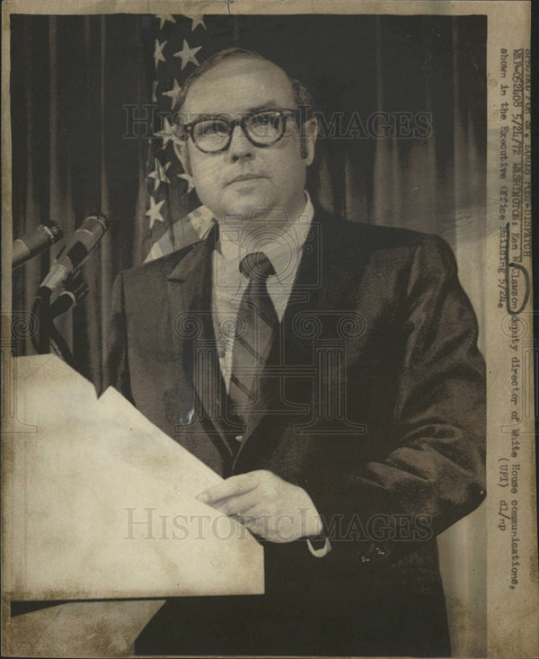 1974 Press Photo Ken W. Clawson - Historic Images