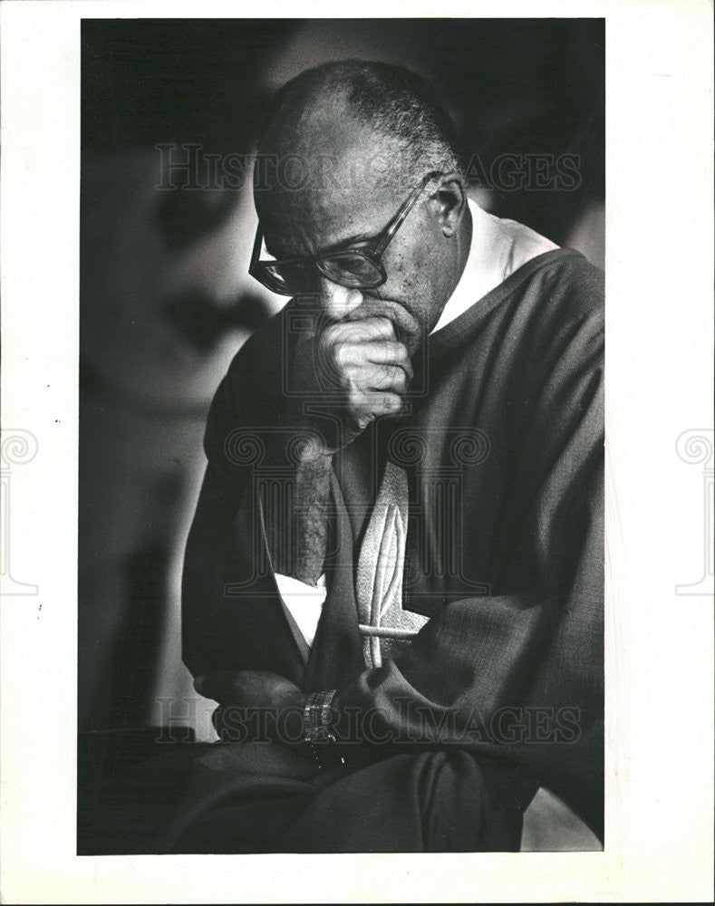 1991 Press Photo Rev. George H. Clements - Historic Images