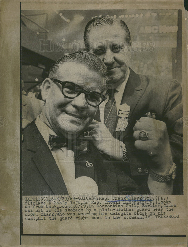 1968 Press Photo Frank Clark Jr./Thomas E. Morgan/Representatives/US Congress - Historic Images