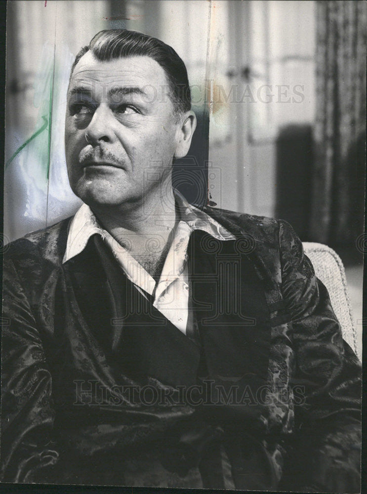 1966 Press Photo Brian Donlevy Veteran Actor Starring on &quot;Home is the Hero&quot; NBC. - Historic Images